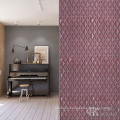 Purplish Red Bathroom Diamond Glass Mosaic Tile Sheet